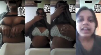 Shy Indian Girl Shows Her Boobs on VC
