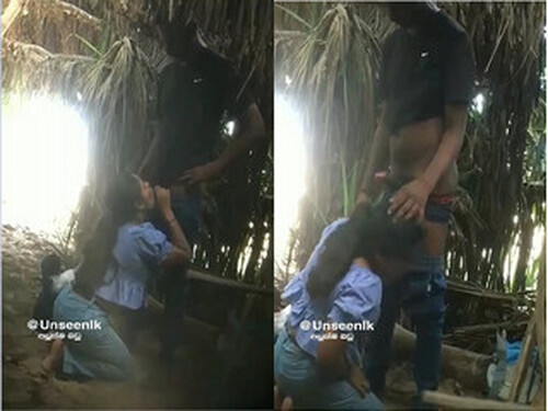 Sri Lankan Lover OutDoor Blowjob and Fucking MMS part 3