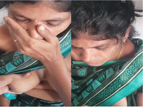 Tamil Maid Blowjob and Boobs Pressing