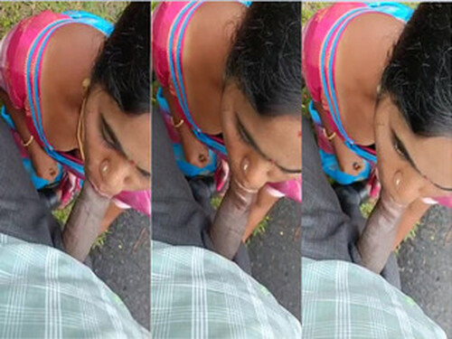 Indian Paid Randi OutDoor Blowjob