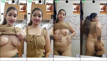 Super Hot Indian Mal Shows her Nude Body On VC
