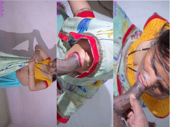 Sexy Pinki Bhabhi Sucking Dick