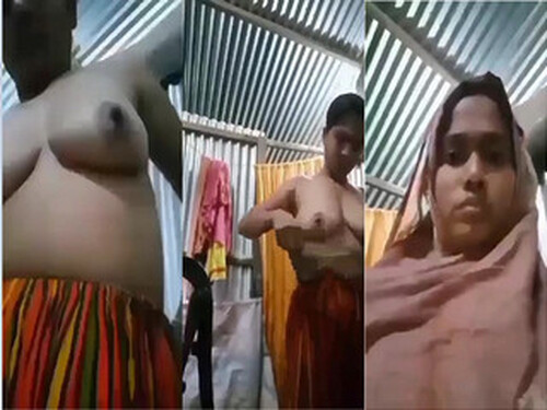 Indian Vlg Wife Shows Boobs and Pussy
