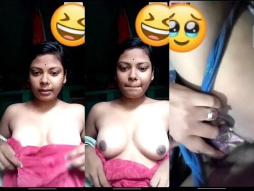 Cute Indian Vlg Girl Shows Her Boobs and Wet Pussy