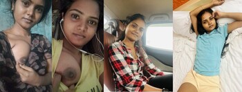 Indian Tamil Sexy Horny Makeup Artist GF Teasing Perky Round boobs and Wet hairy Pussy