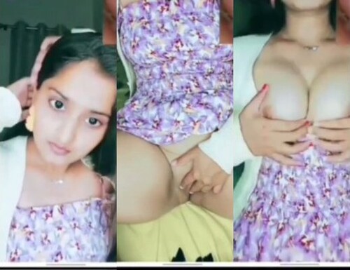 Cute Indian Mal Shows Boobs and Fingering