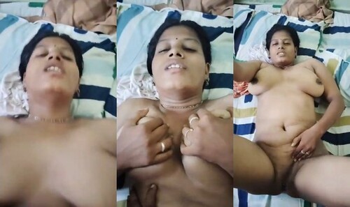 Horny Indian Wife Boobs Pressing and Fucking