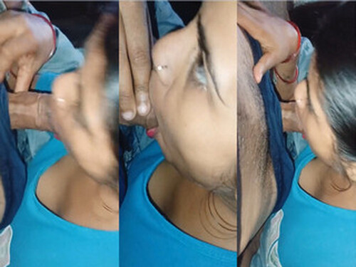 Sexy Indian Wife Blowjob