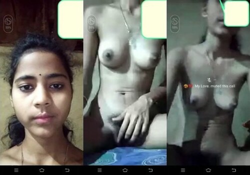 Cute Indian mall Shows her Nude Body On VC