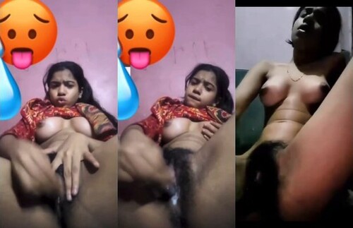 Horny Indian Mal Masturbating On VC