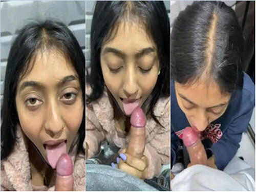 Horny Indian Girl Sucking Dick