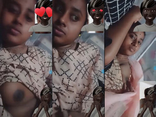 Cute Tamil Girl Shows Boobs On VC