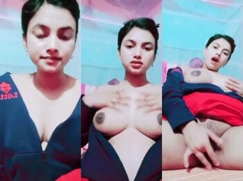 Cute Indian Girl Shows boobs and Fingering