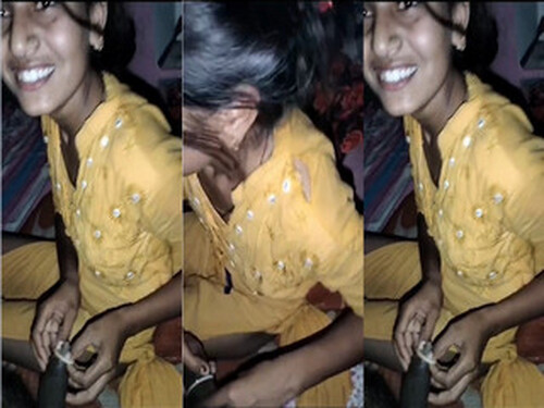 Cute Indian Girl Putting Condom and Fucking