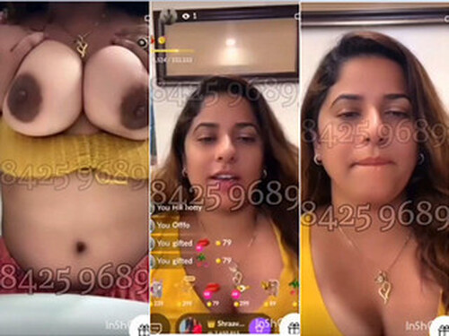 Telugu Actress Shraavya Reddy Private Topless Boob Show Live With Face