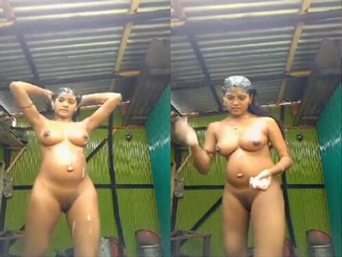 Bangladeshi Village Wife Bathing Part 1