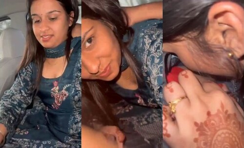 Super Hot Indian Girl Blowjob in Car and Bedroom Part 2