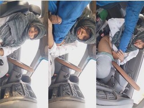 Sexy Paki Wife Blowjob and Boobs Pressing in Car Part 2