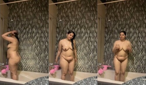Sexy Indian Wife Bathing