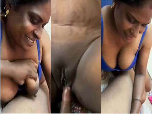 Indian Tamil Wife Boobs pressing and Fucking