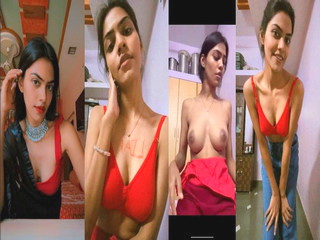 Horny Slim Indian GF Teasing Showing Pressing Boobs