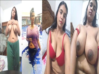 Bengali Bigbooby Babe Showing Pressing Boobs Fingering