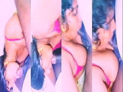 Horny Desi Telugu Bhabhi Sucking Dick