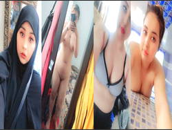BEAUTIFUL CHUBBY HIJABI GIRL TEASING MILKY BOOBS & PUSSY