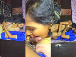 Horny Desi Slim Wife Bj and Fucking