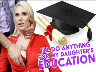 Dirty Blonde MILF Eats the Principal’s Ass and Lets Him Ram Her Pussy Hard to Keep Her Stepdaughter at College