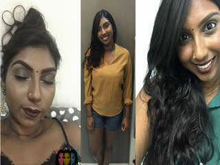Famous Dusky singapore tamil girl Shows Nude Body