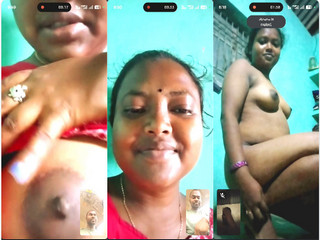 Desi Vlg Bhabhi Shows Nude Body To Hubby On VC
