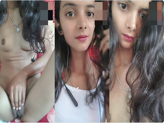 BEAUTIFUL Indian Girl Dimple Show her Gorgeous Cute Boobs & Pussy in VC