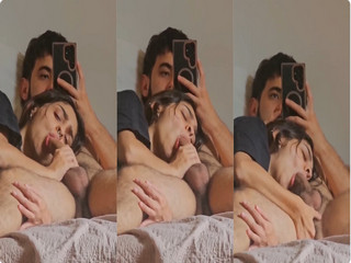 HORNY INDIAN GF SUCKING DICK & FINGERING BF ASS