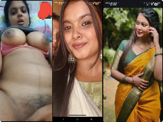 Mallu Beautiful Chubby Girl Showing Her Big Boobs Ass and Fingering