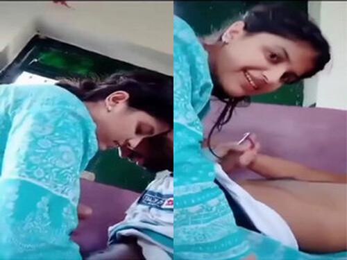 Cute Indian Girl Sucking Lover Dick